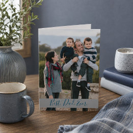 Carte Meilleur Papa Famille Photo