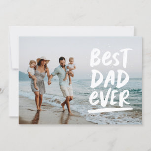 Carte Meilleur papa Fête des pères photo moderne
