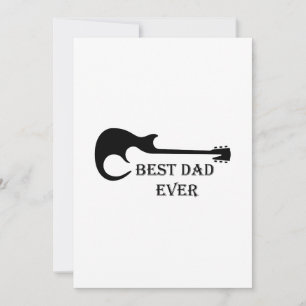 Carte Meilleur Papa Guitare Funny Guitariste Musicien Ca