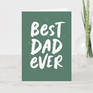 Carte Meilleur papa jamais amusant cool vert photo Fête 