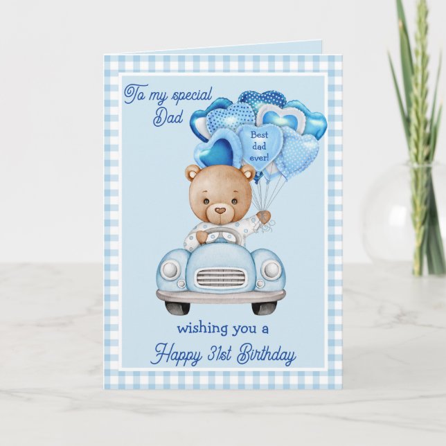 Carte Meilleur papa jamais anniversaire Salutation (Devant)