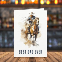 Meilleur papa jamais | Fête des pères Cheval Cowbo