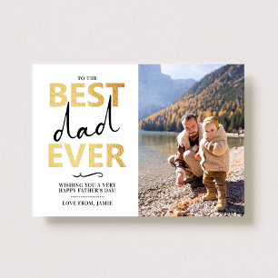 Carte Meilleur papa jamais   Photo Fête des pères