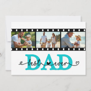Carte Meilleur Papa Jamais Photo Film Strip, Fête 