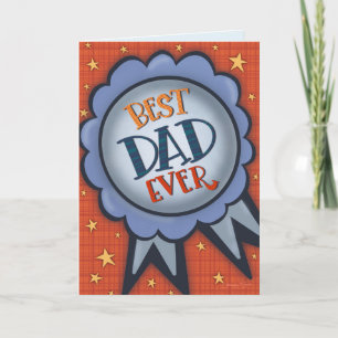 Carte Meilleur papa jamais Prix Funny Inspirivity Card