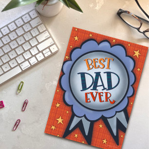 Carte Meilleur papa jamais Prix Funny Inspirivity Card