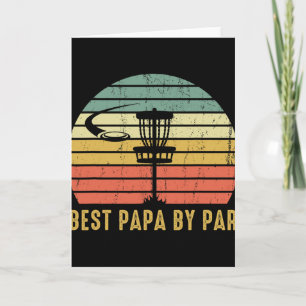 Carte Meilleur Papa Par Par Cadeau Drôle de Golf de Disq