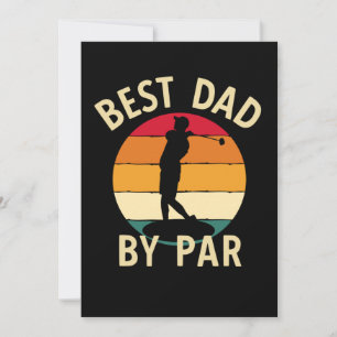 Carte Meilleur papa par Par Par Golf Amoureux de papa