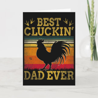 Carte Meilleur Papa qui ait jamais caqueté C Style Vinta