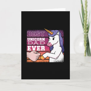 Carte Meilleur Père Unicorne Jamais Fantastique Papa