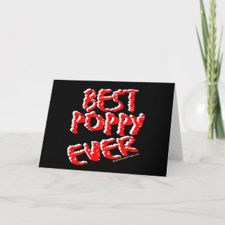 Carte Meilleur Poppy jamais
