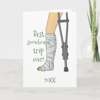Carte Meilleur Voyage En Snowboard Jamais ! Drôle va bie