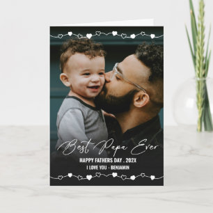 Carte Meilleure Fête des pères photo Papa Ever