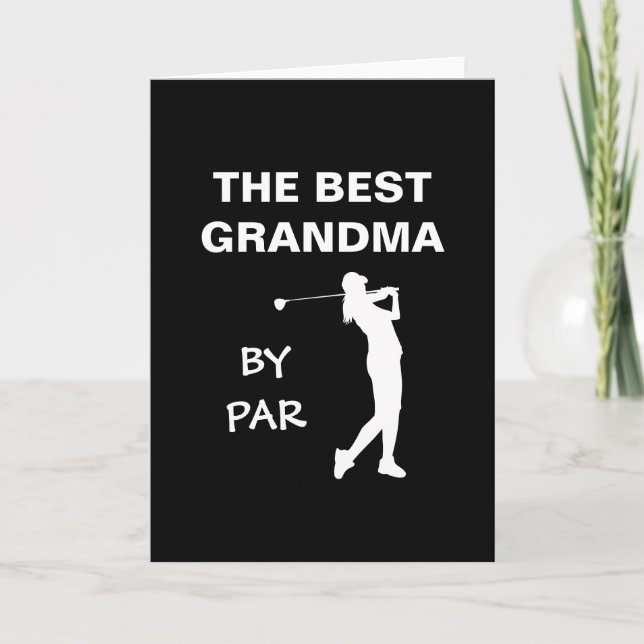 Carte Meilleure Grand-Mère Par Parc Golf Nana Gram Golfe (Devant)