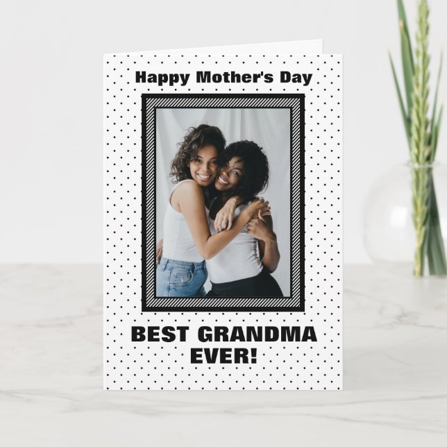 Carte Meilleure grand-mère toujours personnalisée Photo  (Devant)