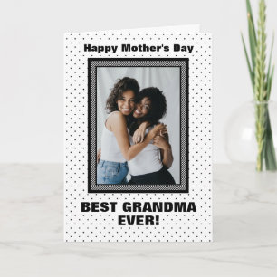 Carte Meilleure grand-mère toujours personnalisée Photo 