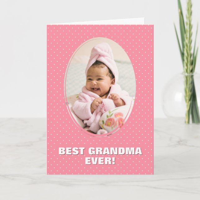 Carte Meilleure grand-mère toujours personnalisée Photo  (Devant)