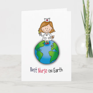 Carte Meilleure infirmière sur Terre - Journée des infir