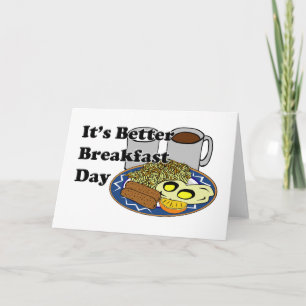 Carte Meilleure journée de petit déjeuner