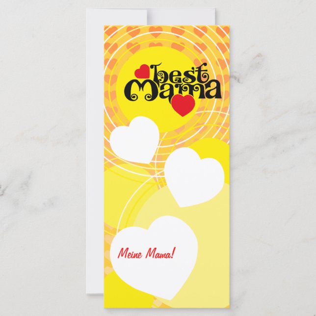 Carte meilleure maman (Devant)