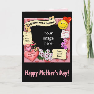 Carte Meilleure maman avec votre photo et votre texte