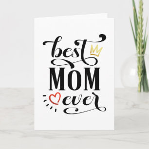 Carte Meilleure maman Citation de la fête des mères Ca