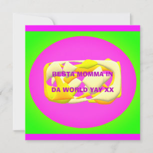 Carte Meilleure maman dans le monde texte de conception