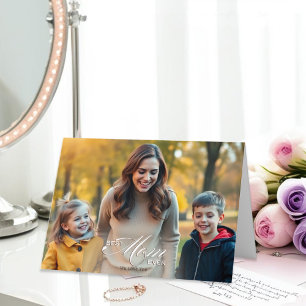 Carte Meilleure Maman de Tous les Temps Photo de la Fête