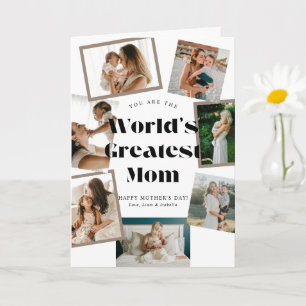Carte Meilleure Maman du Monde 7 Photo Fête des Mères