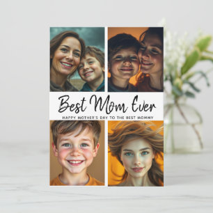 Carte Meilleure Maman du Monde   Photo personnalisée Fêt