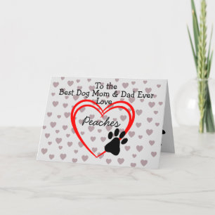 Carte Meilleure maman et papa de chien