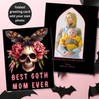 Meilleure Maman Gothique Skull Moth Rose Fête des 