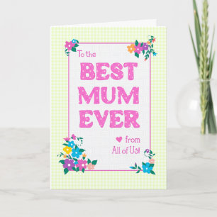 Carte Meilleure maman jamais la fête des mères de tous l