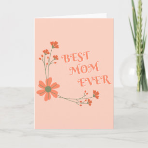 Carte Meilleure maman jamais- Meilleure maman au monde