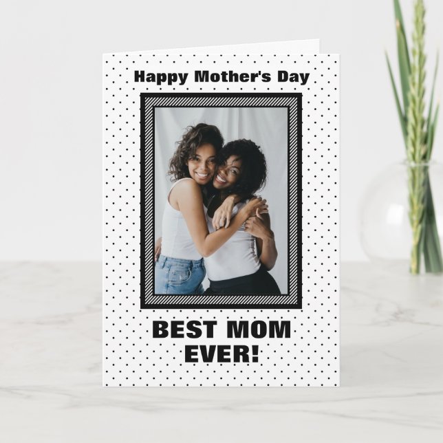 Carte Meilleure maman toujours personnalisée Photo Fête  (Devant)