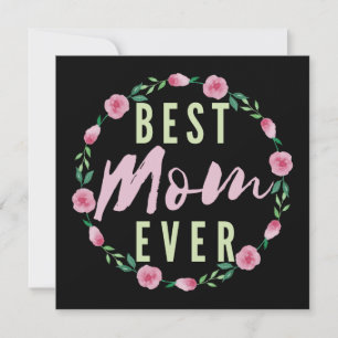 CARTE MEILLEURE MÈRE JAMAIS - MEILLEURE MÈRE FLORISTE