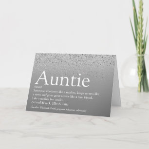 Carte Meilleure Tante Définition de Tante Parties scinti