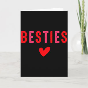 Carte Meilleures amies maman fille adorable tenue assort