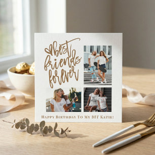Carte Meilleures amies pour toujours 3 Script de photo J