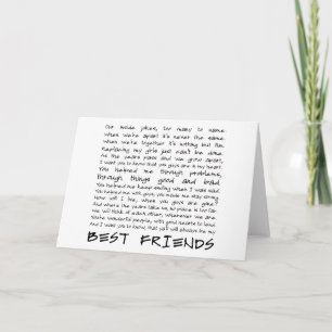 Carte Meilleurs amis