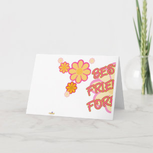 Carte Meilleurs Amis Pour Les Fleurs Roses Orange Partie