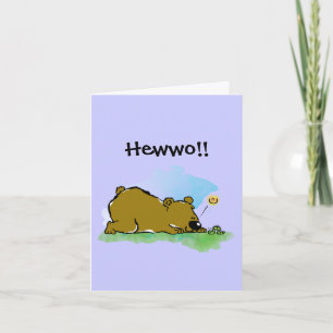 Carte Meilleurs amis pour toujours - Ours et Caterpilar
