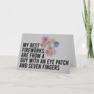 Carte Meilleurs feux d'artifice Funny Pyrotechnie 4 juil