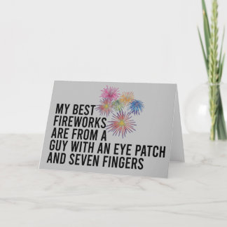 Carte Meilleurs feux d'artifice Funny Pyrotechnie 4 juil