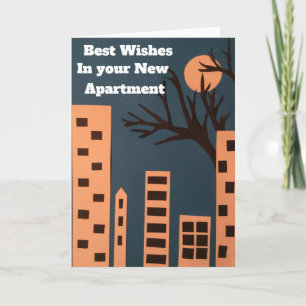 Carte Meilleurs voeux dans votre nouvel appartement