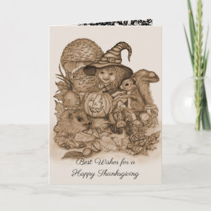 Carte Meilleurs voeux pour un Bon thanksgiving