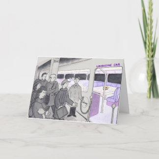 Carte Meilleurs voeux pour un métro