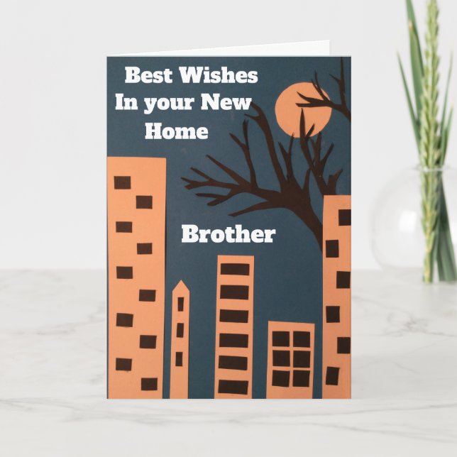 Carte Meilleurs voeux pour votre nouveau frère (Devant)