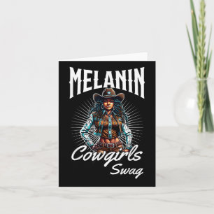 Carte Melanin Cowgirl Africaine Melanin Histoire Noire C