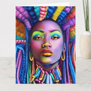 Carte Melanin de la reine noire Sista femme afro-américa
